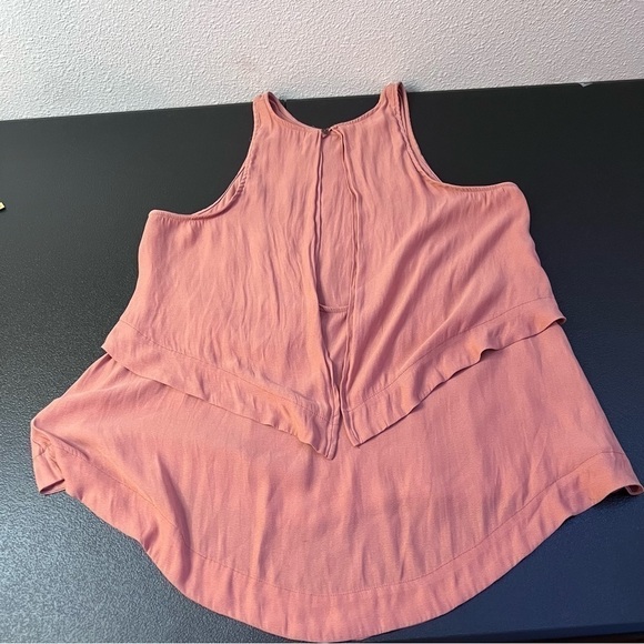 Free people coral tank top open back SZ small - Picture 3 of 3